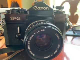 Vintage Canon F - 1 35mm Slr Camera Made In Japan