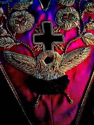 Masonic Vintage English made Rose Croix Collar Carefully Stored Astonishing 3