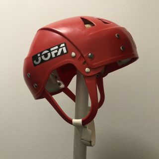 Jofa Hockey Helmet 22551 Sr Senior Vm Red Vintage Classic