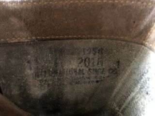Vintage 1956 Black International Shoe Co.  50s Cold War Paratrooper Boots Size 11 8