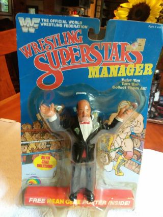 Wwf/wwe Ljn Wrestling Superstars Manager Mean Gene Okerlund Moc Figure 1980s Vtg