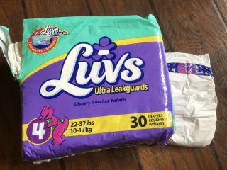 Vintage Luvs Diapers Prop/ Reborn/ Collector