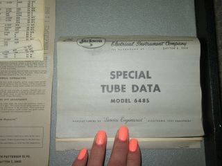 Vintage JACKSON 648S DYNAMIC TUBE TESTER 6