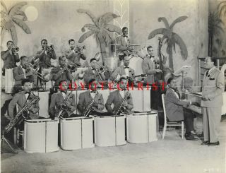 Rare Photo Les Hite Los Angeles Band Leader Black Jazz Orchestra 1942 Wwii Era