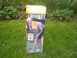 Vintage Forster Croquet Set & Stand - The Contender - 6 Player -