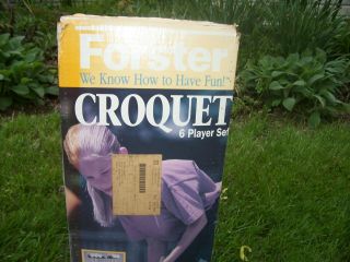 Vintage Forster Croquet Set & Stand - The Contender - 6 Player - 2