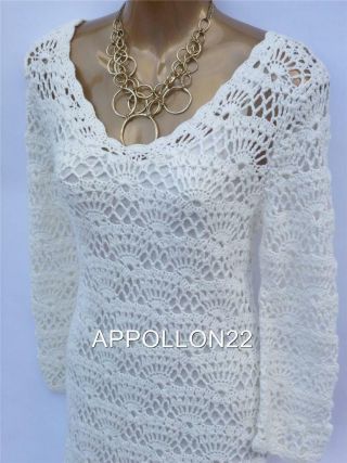 Monsoon Ivory Crochet Dress Sz 12 14 16 18 20 Wedding/party/vintage