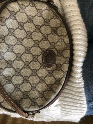 Authentic Vintage Gucci Crossbody Messenger Shoulder Bag Purse Handbag Gg Logo
