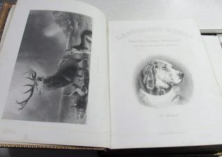 44 STEEL ENGRAVED PLATES Sir EDWIN LANDSEER/RARE 1st Ed.  /1875/FOLIO/FINE LEATHER 4