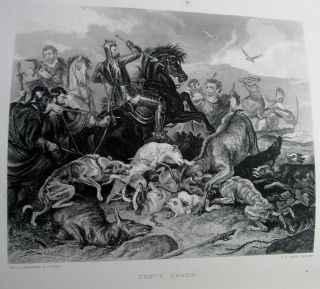 44 STEEL ENGRAVED PLATES Sir EDWIN LANDSEER/RARE 1st Ed.  /1875/FOLIO/FINE LEATHER 6