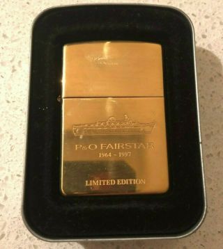 Zippo Lighter - P&o Fairstar - Vintage Limited Edition - 1964 - 1997