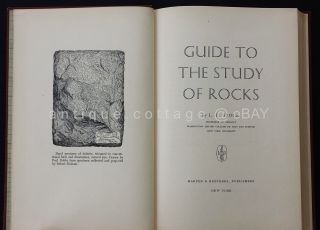1953 vintage GEOLOGY STUDY GUIDE BOOK handwritten LETTER signed by AUTHOR rock 2