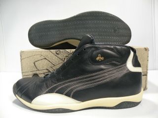 Puma Moskau Rudolf Dassler Vintage Sneakers Men Shoes Black 400007 - 01 Size 6