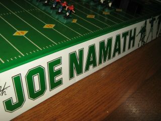 Vintage NFL Electric Football Table Game & Players 1970’s Joe Namath 6