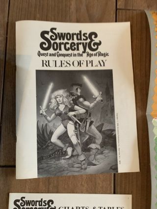 Swords and Sorcery 1978 Vintage Board Game 7