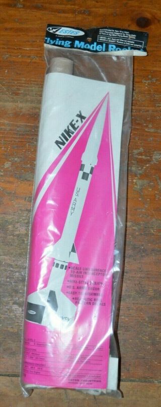 Vintage Estes 1270 Nike - X Flying Model Rocket Near In Package