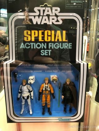 SDCC 2019 Hasbro Star Wars Vintage 3.  75 OTC Luke Skywalker Jedi Destiny 2