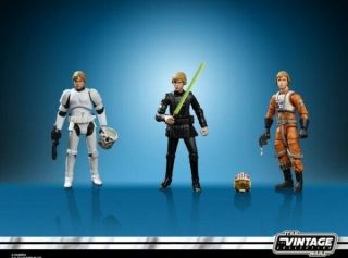 SDCC 2019 Hasbro Star Wars Vintage 3.  75 OTC Luke Skywalker Jedi Destiny 4