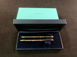 Tiffany & Co.  Vintage Silver and Gold Pen/Mechanical Pencil Set 3