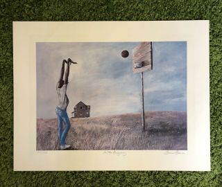 Ernie Barnes Signed In The Beginning Print Rare Art Kerry James Marshall Kehinde