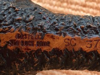 Vintage Castello Sea Rock Briar SC 37 Pipe Cantu Italy 6