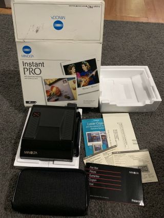 Minolta Instant Pro Polaroid Spectra Vintage Instant Film Camera - Open Box