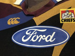 vintage waikato chiefs rugby jersey mens large 1997 canterbury ford polo Vtg 90s 5