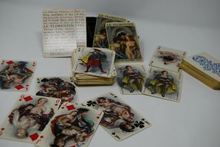 Vintage 2 Deck Le Florentin Philibert French Playing Cards Risque Nude Becat