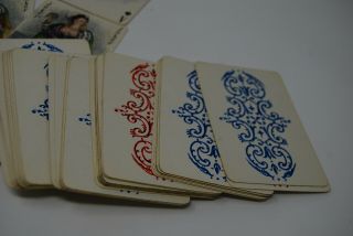 Vintage 2 Deck Le Florentin Philibert French Playing Cards Risque Nude Becat 6