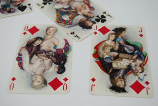 Vintage 2 Deck Le Florentin Philibert French Playing Cards Risque Nude Becat 8