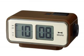 Bruno Lcd Retro Digital Alarm Clock S Brown Bcr003 - Br With Tracking From Japan