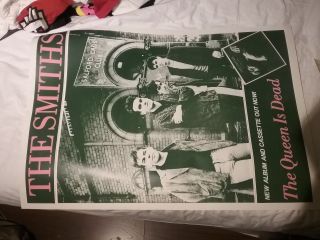 The Smiths 1980s Queen Is Dead Poster Nmint 25 X 35 Rare Nmint Vtg Htf