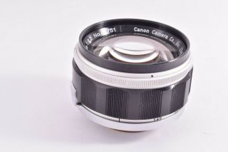 Rare CANON 50mm/F1.  2 Leica 39mm LMT screw mount 47751 3