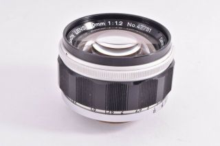 Rare CANON 50mm/F1.  2 Leica 39mm LMT screw mount 47751 4