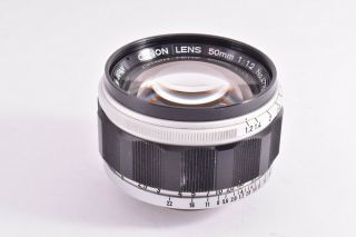 Rare CANON 50mm/F1.  2 Leica 39mm LMT screw mount 47751 5