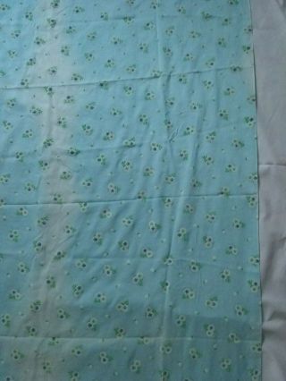 Vintage Flocked Cotton Semi Sheer Fabric 4yds x 45 