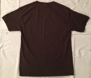 Vintage 1990 ' s Men ' s Alien Workshop Short Sleeve Brown T - Shirt Skater Large 6