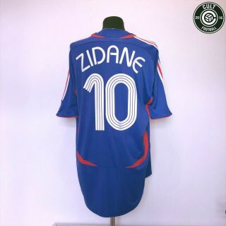 Zidane 10 France Vintage Adidas Home Football Shirt 2006/07 (xxl) Real Madrid