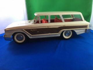 Vintage Buddy L Ford Country Squire Woody Station Wagon - Steel