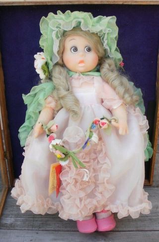 Vintage 1980 Felt Lenci " Primavera " 20 " Doll & Box/tags/coa