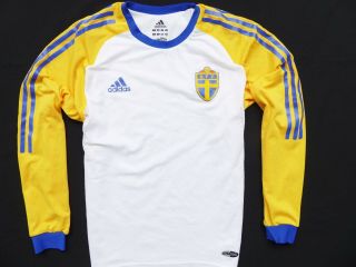 Vintage Shirt L/s Adidas Sweden Sverige Player Issue 2001 - 02 Away Jersey S.  S