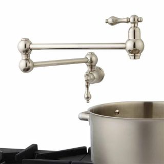 21 " Pot Filler,  Wall Mount,  Classic,  Traditional,  Vintage,  Retractable, .