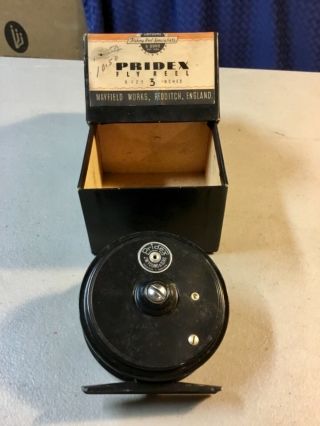 Vintage J.  W.  Young And Sons Pridex Reel W/orig Box,  Very