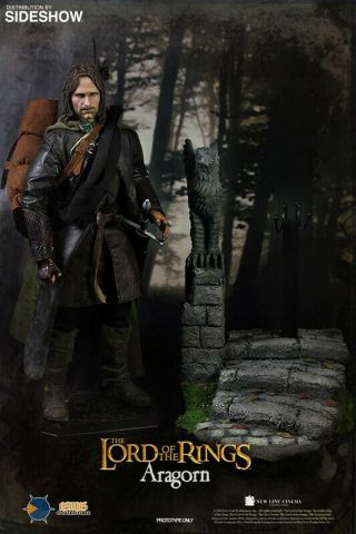 Rare Asmus Toys Deluxe Aragorn 1/6 12 " Figure Lord Of The Rings -