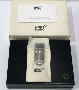 Rare Montblanc Solitaire Sterling Silver.  925 Money Clip Germany Mont Blanc
