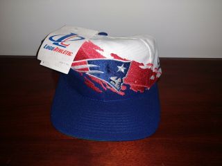 Vintage 90s England Patriots Logo Athletic Splash Snapback Hat -