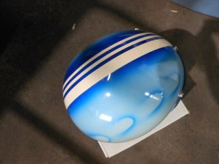 Vintage Shoei Medium Stripe Blue Pearl Open Face Motorcycle Helmet DS D - 3 D - 3A 7