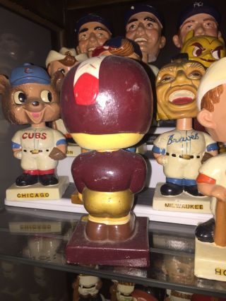 Vintage 1960s Washington Redskins Square Base Bobblehead Nodder 2