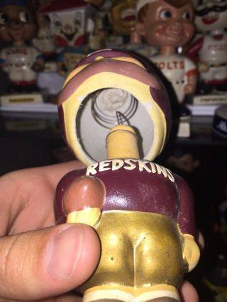 Vintage 1960s Washington Redskins Square Base Bobblehead Nodder 4