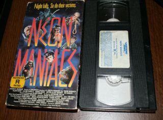 VINTAGE VHS Neon Maniacs 1985 1986 Lightning Video 1987 Horror Gore Slasher Cult 2
